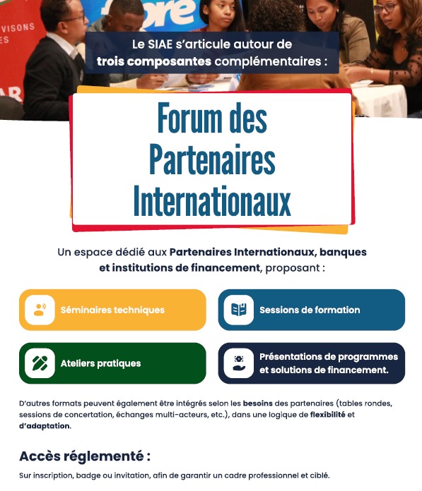 SIAE 2026 - Forum des Partenaires Internationaux